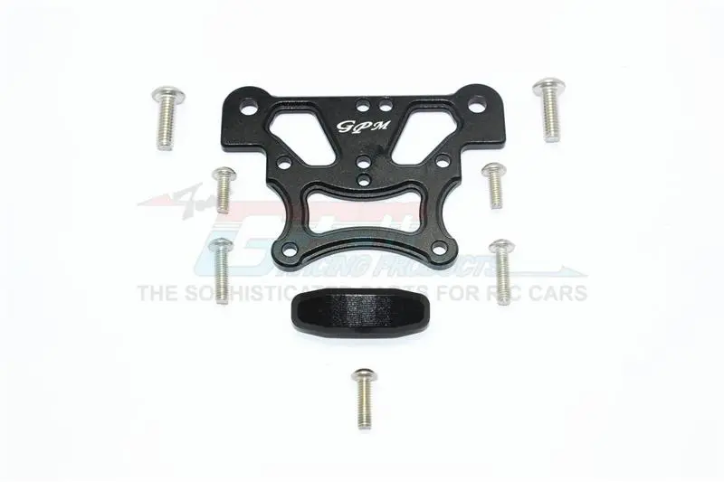 Aluminum Front Top Plate For Arrma 1:8 Kraton 6S / Outcast 6S / Notorious 6S / Typhon 6S / Talion 6S / Kraton 6S V5 / Notorious 6S V5 / 1:10 Senton 6S Upgrades - 1 Set Black 1