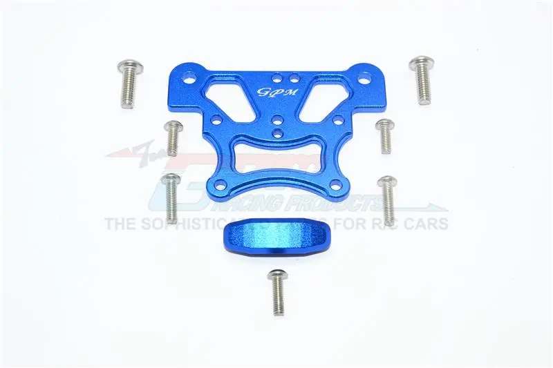 Aluminum Front Top Plate For Arrma 1:8 Kraton 6S / Outcast 6S / Notorious 6S / Typhon 6S / Talion 6S / Kraton 6S V5 / Notorious 6S V5 / 1:10 Senton 6S Upgrades - 1 Set Blue 1