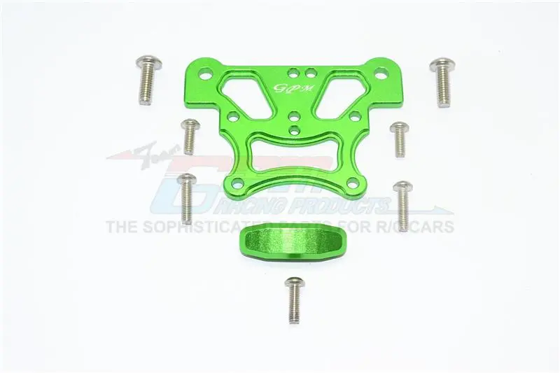 Aluminum Front Top Plate For Arrma 1:8 Kraton 6S / Outcast 6S / Notorious 6S / Typhon 6S / Talion 6S / Kraton 6S V5 / Notorious 6S V5 / 1:10 Senton 6S Upgrades - 1 Set Green 1