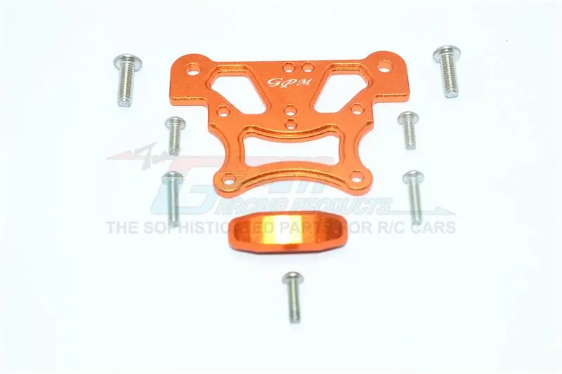 Aluminum Front Top Plate For Arrma 1:8 Kraton 6S / Outcast 6S / Notorious 6S / Typhon 6S / Talion 6S / Kraton 6S V5 / Notorious 6S V5 / 1:10 Senton 6S Upgrades - 1 Set Orange 1