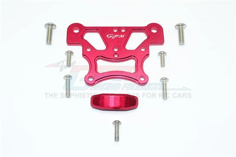 Aluminum Front Top Plate For Arrma 1:8 Kraton 6S / Outcast 6S / Notorious 6S / Typhon 6S / Talion 6S / Kraton 6S V5 / Notorious 6S V5 / 1:10 Senton 6S Upgrades - 1 Set Red 1