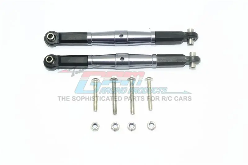 Aluminum Front Turnbuckle For Steering For Losi 1:6 4Wd Super Baja Rey Los05013 / Super Baja Rey 2.0 Los05021 Upgrades - Gray Silver 1