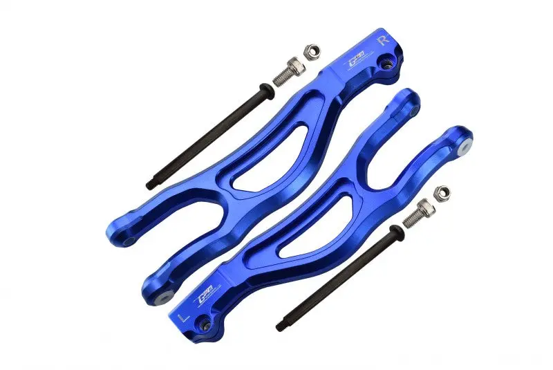 Aluminum Front Upper Arms For Arrma 1:5 Kraton 8S Blx / Outcast 8S Blx / Kraton Exb Roller - 2Pc Set Blue 1