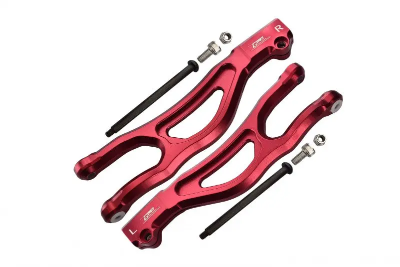 Aluminum Front Upper Arms For Arrma 1:5 Kraton 8S Blx / Outcast 8S Blx / Kraton Exb Roller - 2Pc Set Red 1