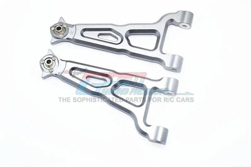 Aluminum Front Upper Suspension Arm For Losi 1:6 4Wd Super Baja Rey Los05013 / Super Baja Rey 2.0 Los05021 Upgrades - Gray Silver 1