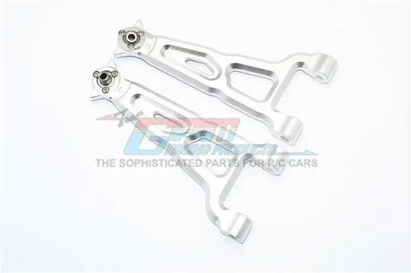 Aluminum Front Upper Suspension Arm For Losi 1:6 4Wd Super Baja Rey Los05013 / Super Baja Rey 2.0 Los05021 Upgrades - Silver 1