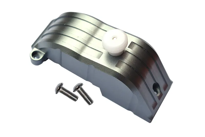 Aluminum Gear Cover For Traxxas 1:5 X Maxx 6S / X Maxx 8S / Xrt 8S Monster Truck Upgrades - 1Pc Set Gray Silver 1