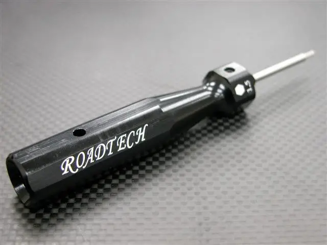 Aluminum Hex Screw Driver Of Hexagonal Handle Design With 1.5Mm Steel Pin - 1Pc Black 1