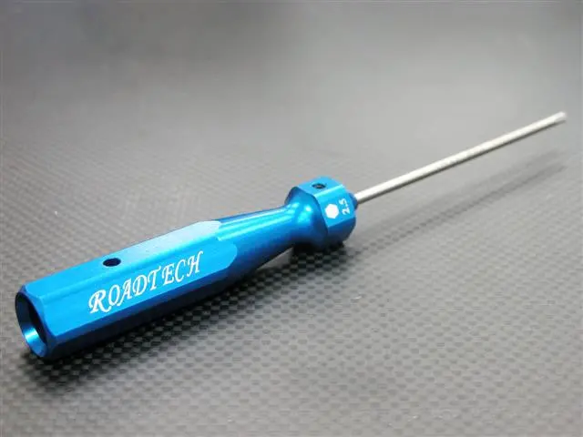 Aluminum Hex Screw Driver Of Hexagonal Handle Design With 2.5Mm Steel Long Pin - 1Pc Blue 1