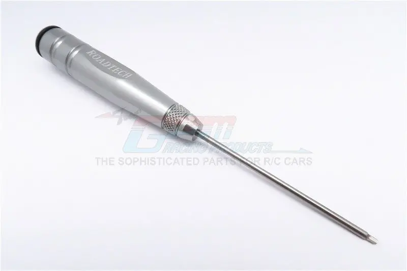 Aluminum Hex Screw Driver Of New Handle Design With 2.0Mm Steel Long Pin - 1Pc Gray Silver 1