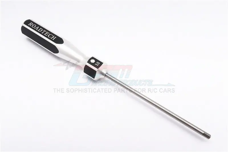 Aluminum Hex Screw Driver Of New Handle Design With 3.0Mm Steel Long Pin - 1Pc Black 1