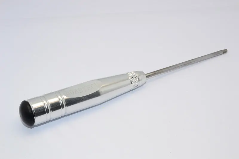Aluminum Hex Screw Driver Of New Handle Design With 3.0Mm Steel Long Pin - 1Pc Silver 1