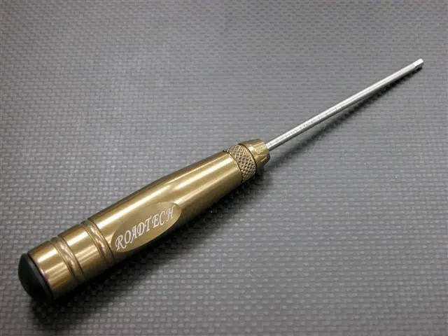 Aluminum Hex Screw Driver With 1/8 Steel Long Pin - 1Pc Golden Black 1