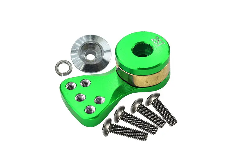 Aluminum Hi-Torque Servo Saver For 25T Spline Output Shaft (L) - 1Pc Green 1