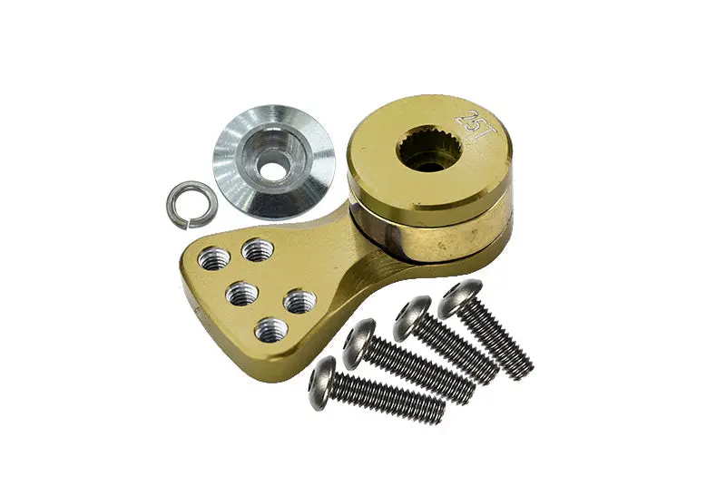 Aluminum Hi-Torque Servo Saver For 25T Spline Output Shaft (L) - Titanium 1