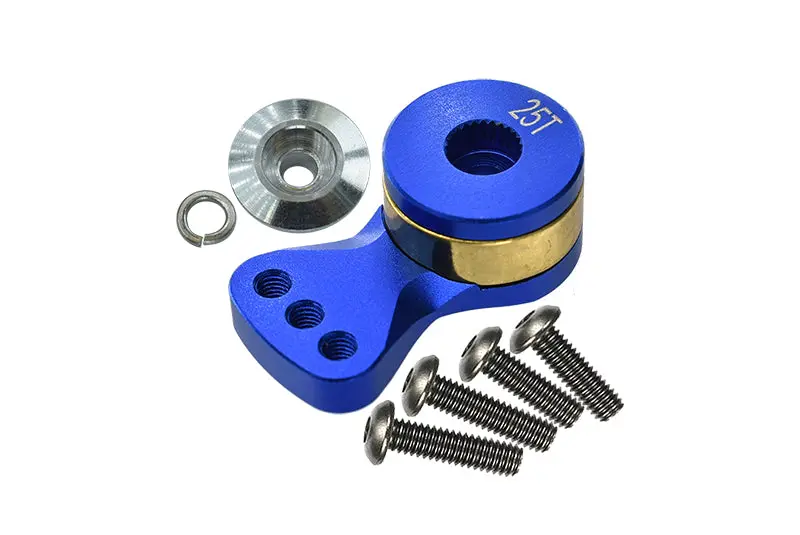 Aluminum Hi-Torque Servo Saver For 25T Spline Output Shaft (M) - 1Pc Blue 1