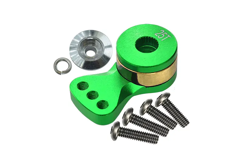 Aluminum Hi-Torque Servo Saver For 25T Spline Output Shaft (M) - 1Pc Green 1