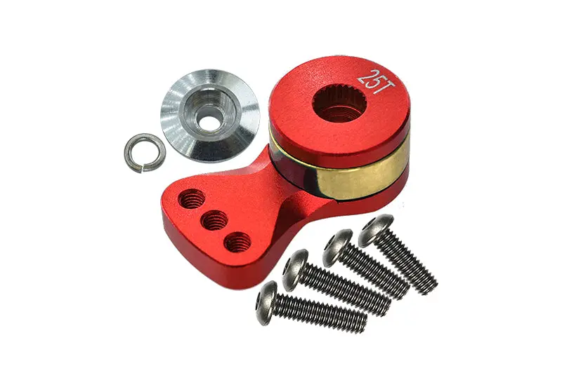 Aluminum Hi-Torque Servo Saver For 25T Spline Output Shaft (M) - 1Pc Red 1