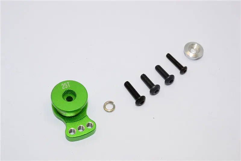Aluminum Hi-Torque Servo Saver For 25T Spline Output Shaft (S) - 1Pc Green 1