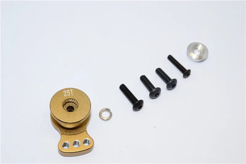 Aluminum Hi-Torque Servo Saver For 25T Spline Output Shaft (S) - 1Pc Titanium 1