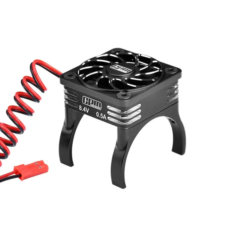 Aluminum High Speed Cooling Fan 20000 Rpm Compatible With 36Mm Motor For Traxxas 1:16 Mini Maxx / Mini Slash / Xrt Vxl 3S / 1:8 Jato 4X4 Upgrades - Black 1