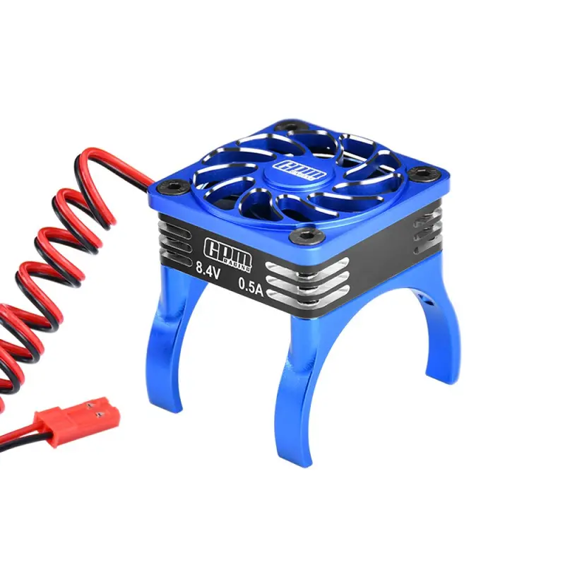 Aluminum High Speed Cooling Fan 20000 Rpm Compatible With 36Mm Motor For Traxxas 1:16 Mini Maxx / Mini Slash / Xrt Vxl 3S / 1:8 Jato 4X4 Upgrades - Blue 1
