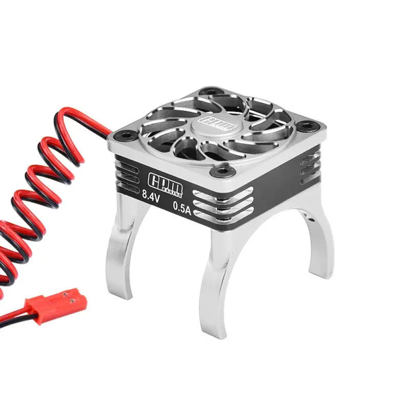 Aluminum High Speed Cooling Fan 20000 Rpm Compatible With 36Mm Motor For Traxxas 1:16 Mini Maxx / Mini Slash / Xrt Vxl 3S / 1:8 Jato 4X4 Upgrades - Silver 1