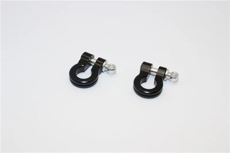 Aluminum Hook For Rc Crawler, Jeep, And Truck Models - 2Pcs Set Black 1
