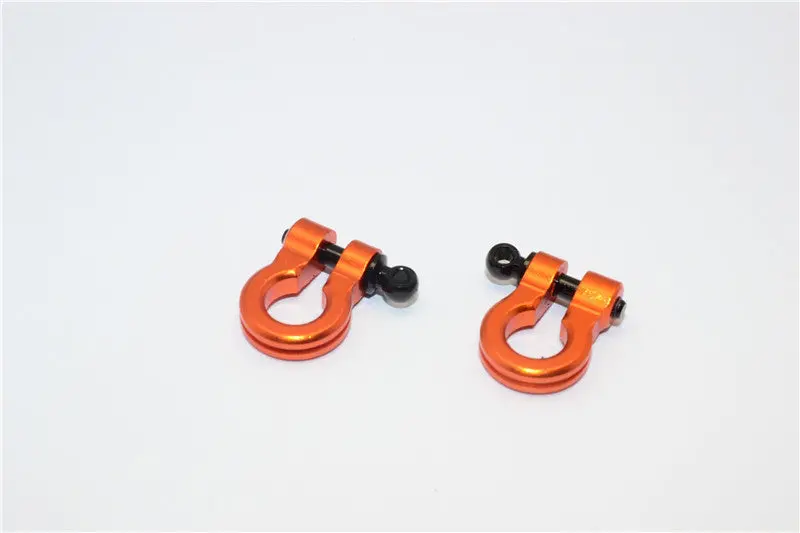 Aluminum Hook For Rc Crawler, Jeep, And Truck Models - 2Pcs Set Orange 1
