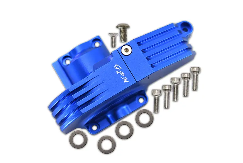 Aluminum Main Gear Cover For Traxxas 1:10 4Wd Maxx 89076-4 / 4Wd Maxx With Widemaxx 89086-4 / 1:8 4Wd Maxx Slash 6S 102076-4 Upgrades - Blue 1