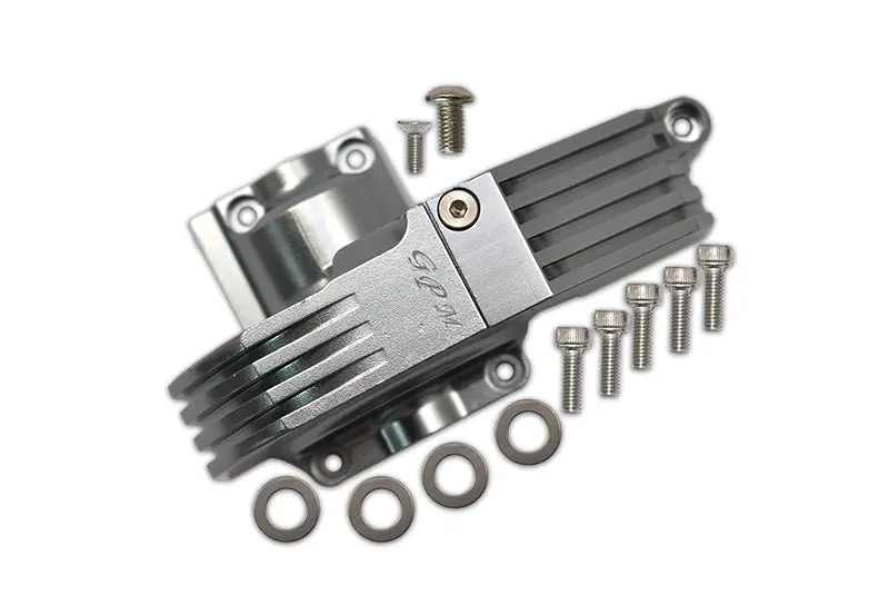 Aluminum Main Gear Cover For Traxxas 1:10 4Wd Maxx 89076-4 / 4Wd Maxx With Widemaxx 89086-4 / 1:8 4Wd Maxx Slash 6S 102076-4 Upgrades - Gray Silver 1