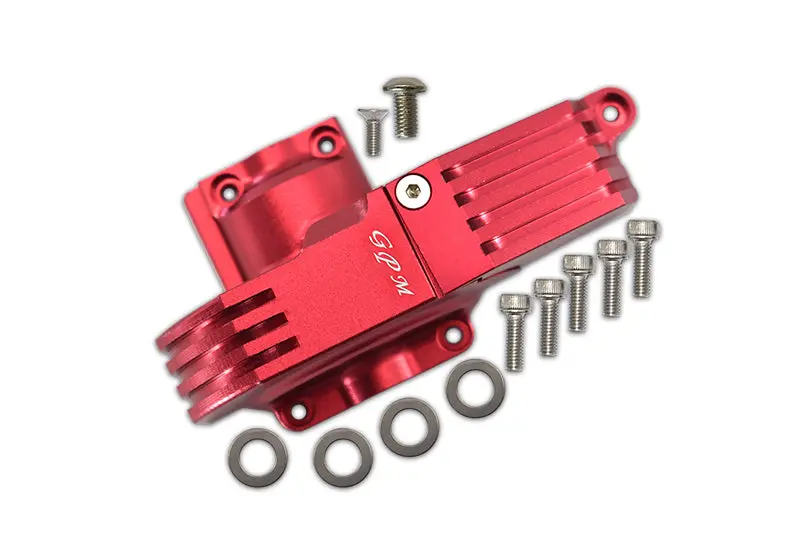 Aluminum Main Gear Cover For Traxxas 1:10 4Wd Maxx 89076-4 / 4Wd Maxx With Widemaxx 89086-4 / 1:8 4Wd Maxx Slash 6S 102076-4 Upgrades - Red 1