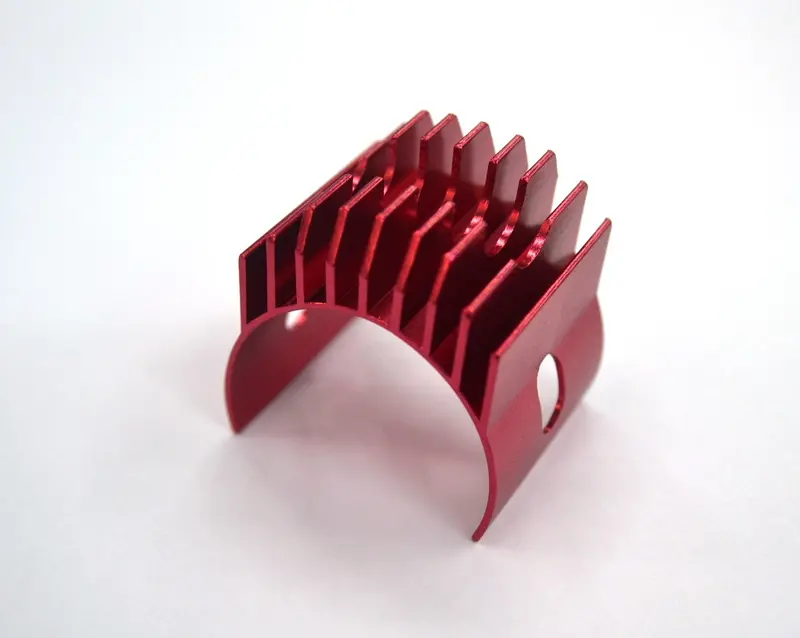 Aluminum Motor Heat Sink Clamp For 540, 550 Motor - 1Pc Red 1