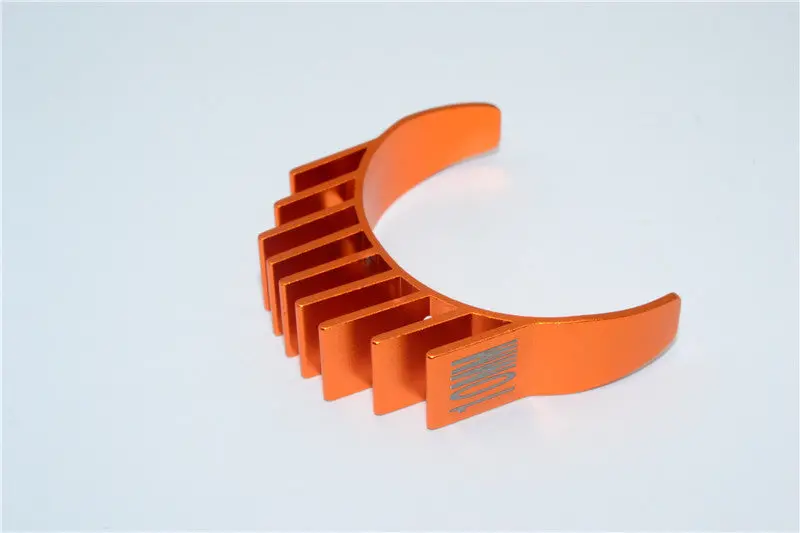 Aluminum Motor Heat Sink Mount 10Mm For 1/10 05, 540, 360 Motor - 1Pc Orange 1