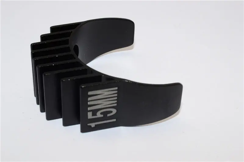 Aluminum Motor Heat Sink Mount 15Mm For 1/10 05, 540, 360 Motor - 1Pc Black 1