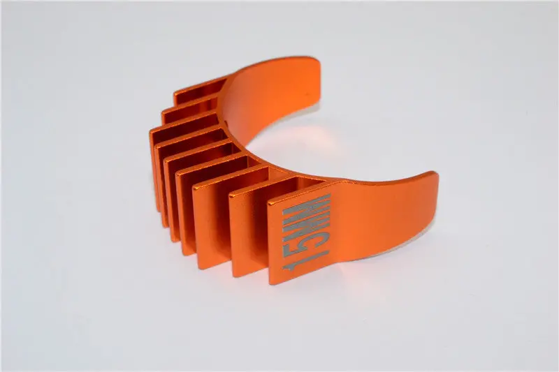 Aluminum Motor Heat Sink Mount 15Mm For 1/10 05, 540, 360 Motor - 1Pc Orange 1