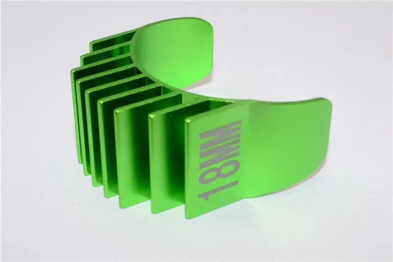 Aluminum Motor Heat Sink Mount 18Mm For 1/10 05, 540, 360 Motor - 1Pc Green 1