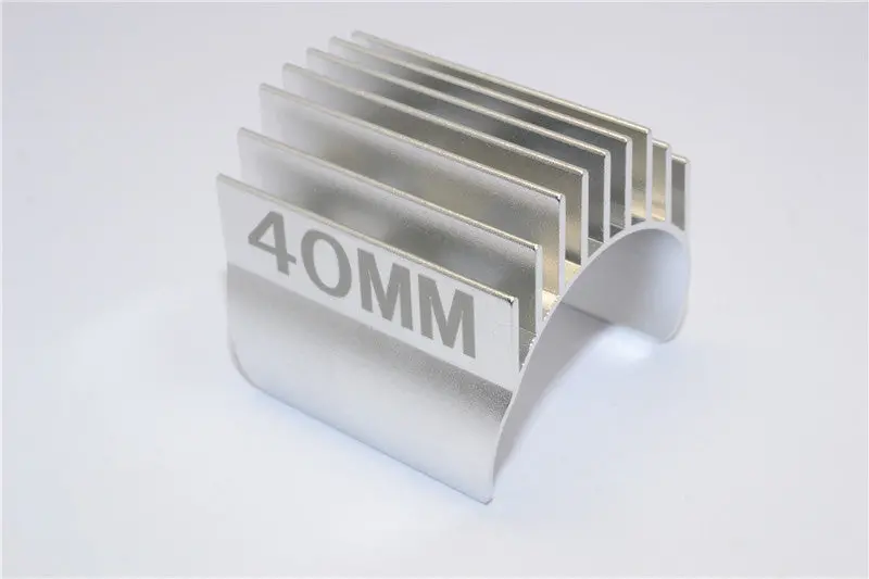 Aluminum Motor Heat Sink Mount 40Mm For 1/10 05, 540, 360 Motor - 1Pc Silver 1