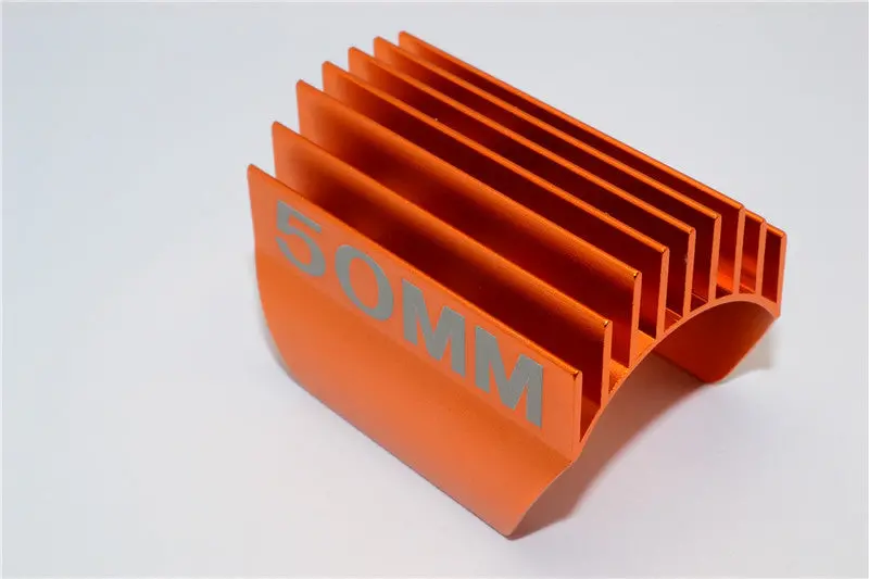 Aluminum Motor Heat Sink Mount 50Mm For 1/10 05, 540, 360 Motor - 1Pc Orange 1