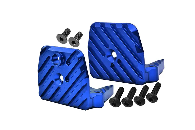 Aluminum Motor Heatsink Mount For Traxxas 1:5 X Maxx 6S / X Maxx 8S / Xrt 8S Monster Truck Upgrades - 1 Set Blue 1
