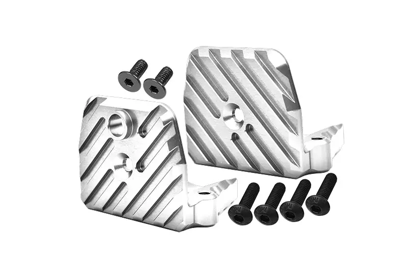 Aluminum Motor Heatsink Mount For Traxxas 1:5 X Maxx 6S / X Maxx 8S / Xrt 8S Monster Truck Upgrades - 1 Set Silver 1