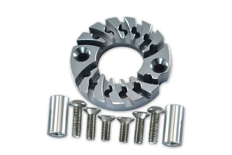 Aluminum Motor Mount For 16T, 21T Standard For 1/10 Tamiya Ta02 - Gray Silver 1