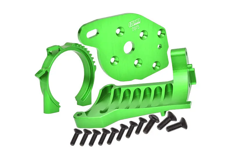 Aluminum Motor Mounts For Traxxas 1:10 Maxx 89076-4 / Maxx With Widemaxx 89086-4 Monster Truck Upgrades - Green 1