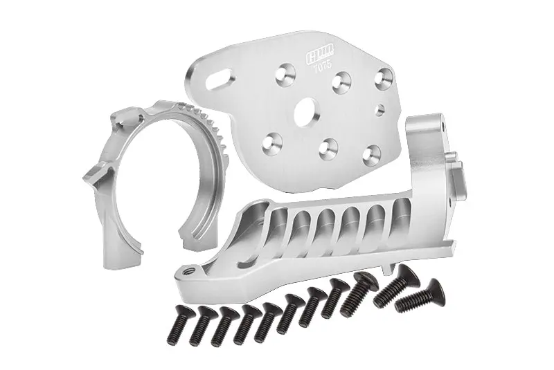 Aluminum Motor Mounts For Traxxas 1:10 Maxx 89076-4 / Maxx With Widemaxx 89086-4 Monster Truck Upgrades - Silver 1