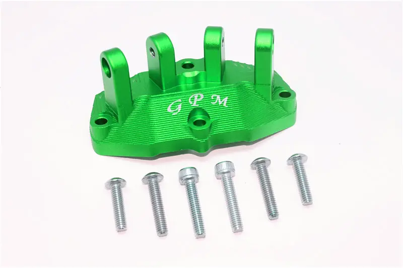 Aluminum Mount For Upper Gearbox Rear Upper Suspension Links For Losi 1:6 Super Baja Rey 4X4 / Super Baja Rey 2.0 / Super Rock Rey V2 / Super Baja Rey Bnd Upgrades - Green 1