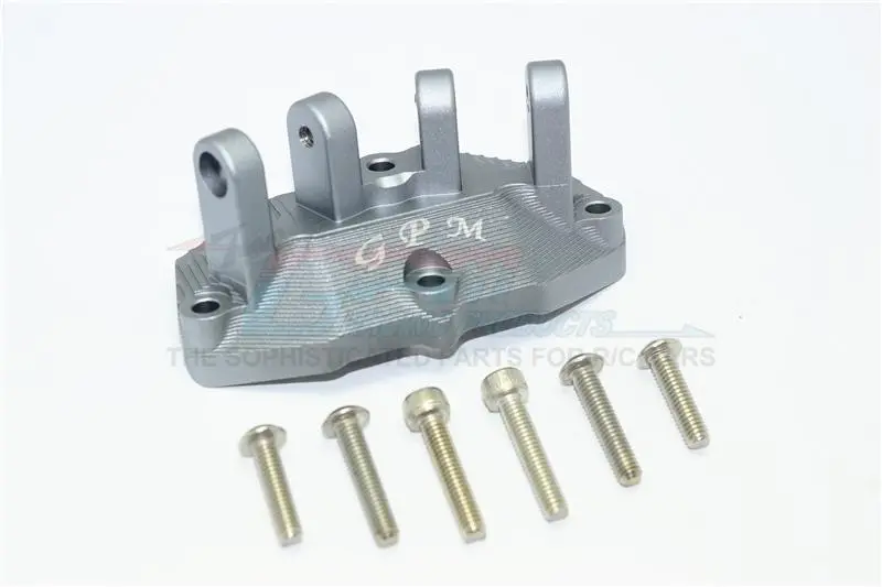 Aluminum Mount For Upper Gearbox Rear Upper Suspension Links Losi 1:6 Super Baja Rey 4X4 / Super Baja Rey 2.0 / Super Rock Rey V2 / Super Baja Rey Bnd Upgrades - Gray Silver 1