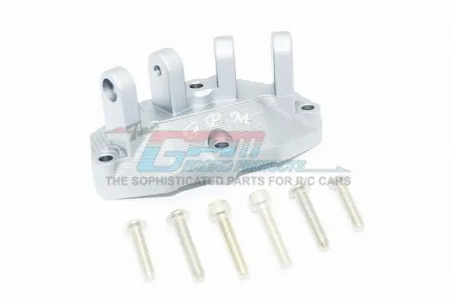Aluminum Mount For Upper Gearbox Rear Upper Suspension Links Losi 1:6 Super Baja Rey 4X4 / Super Baja Rey 2.0 / Super Rock Rey V2 / Super Baja Rey Bnd Upgrades - Silver 1
