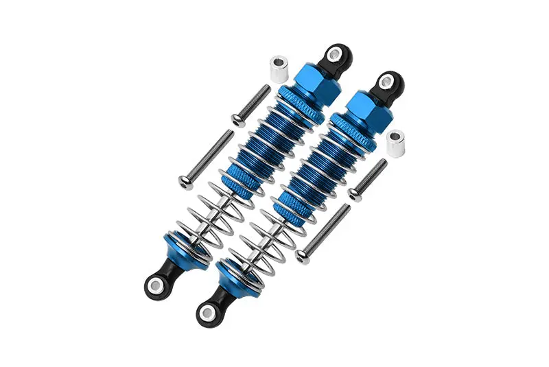 Aluminum Rear Adjustable Plastic Ball Top 90Mm Damper Shocks For Tamiya 1/10 Rc Cars Dt-03 Upgrade Parts - Sky Blue 1