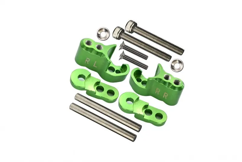 Aluminum Rear Adjustable Shock Mount For 1/5 Traxxas X Maxx 6S - 1 Set Green 1