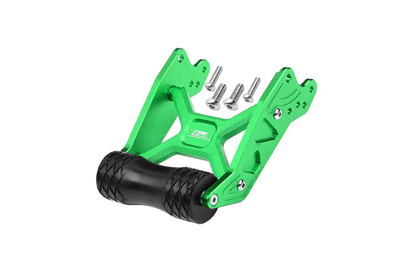 Aluminum Rear Adjustable Wheelie For Losi 1:8 Lmt 4Wd Solid Axle Monster Truck Los04022 / Lmt Grave Digger / Son-Uva Digger Los04021 Upgrades - 5Pc Set Green 1